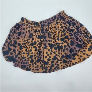 Vans Cheetah Print Wide Leg Shorts Black Brown